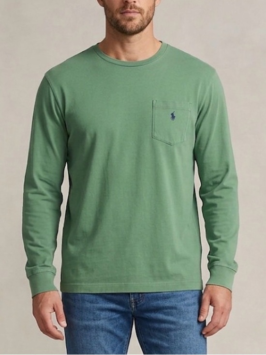 Polo Ralph Lauren Other - Polo Ralph Lauren Men’s Long Sleeve Pocket T Shirt in Green Medium  M